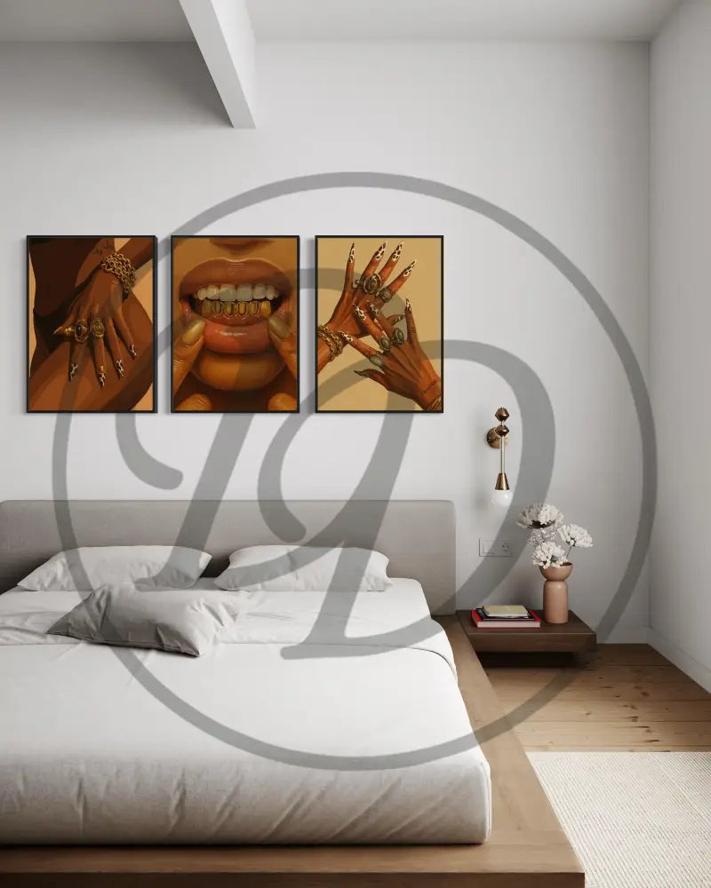 Statement wall décor digital prints for modern luxury homes.