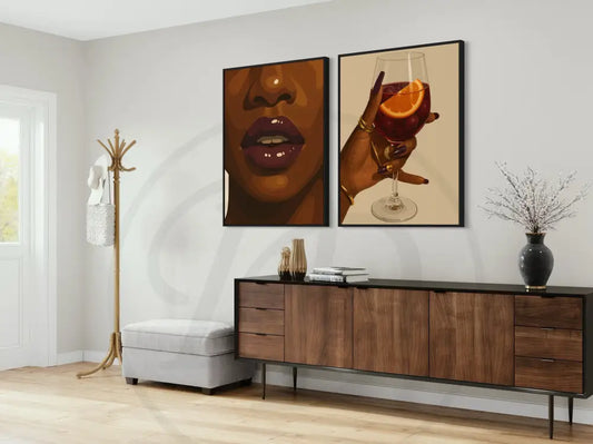 Digital Afrocentric artwork celebrating beauty and confidence