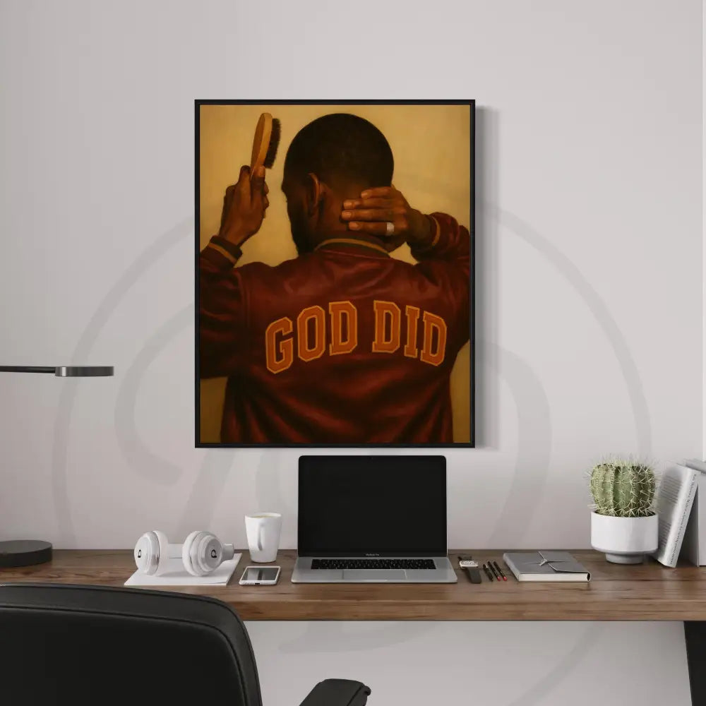Modern God Did jacket Afrocentric printable art.