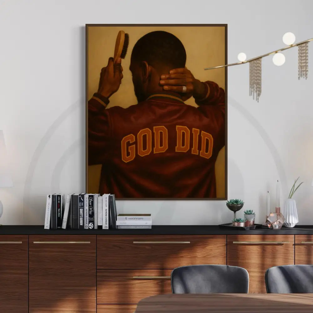 Black man portrait bold jacket digital wall art.