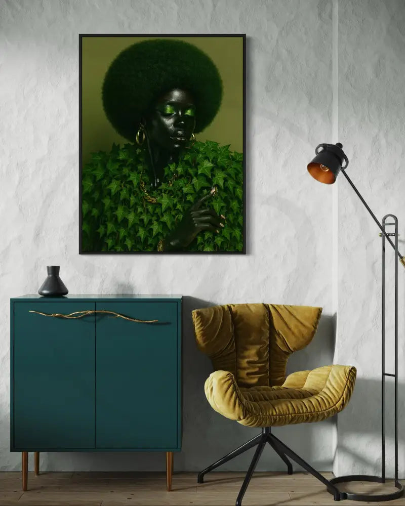 Modern afrocentric art with nature-inspired styling
