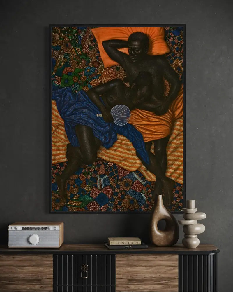 Romantic Black couple bedroom wall décor