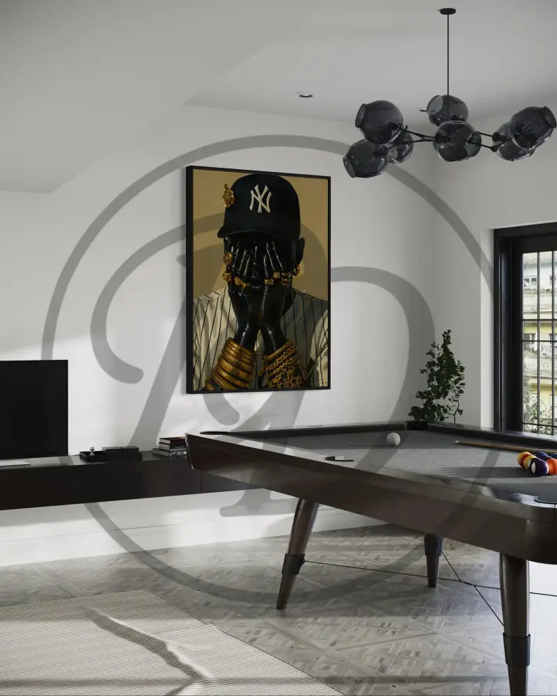 Printable urban portrait art for contemporary spaces.