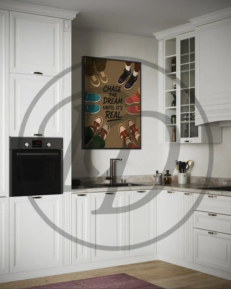 Urban sneakerhead digital wall art with text