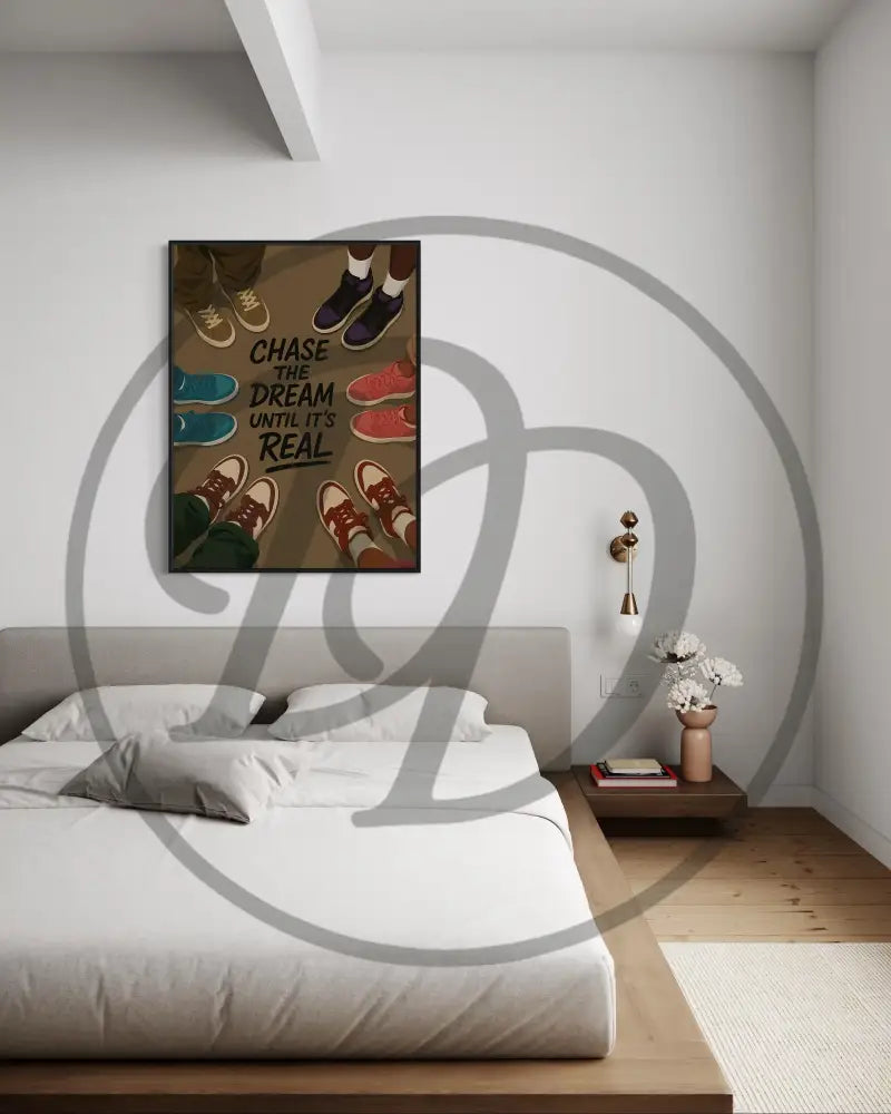Bold sneaker wall art for urban fashion interiors