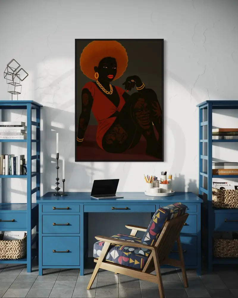 Afrocentric minimalist wall art