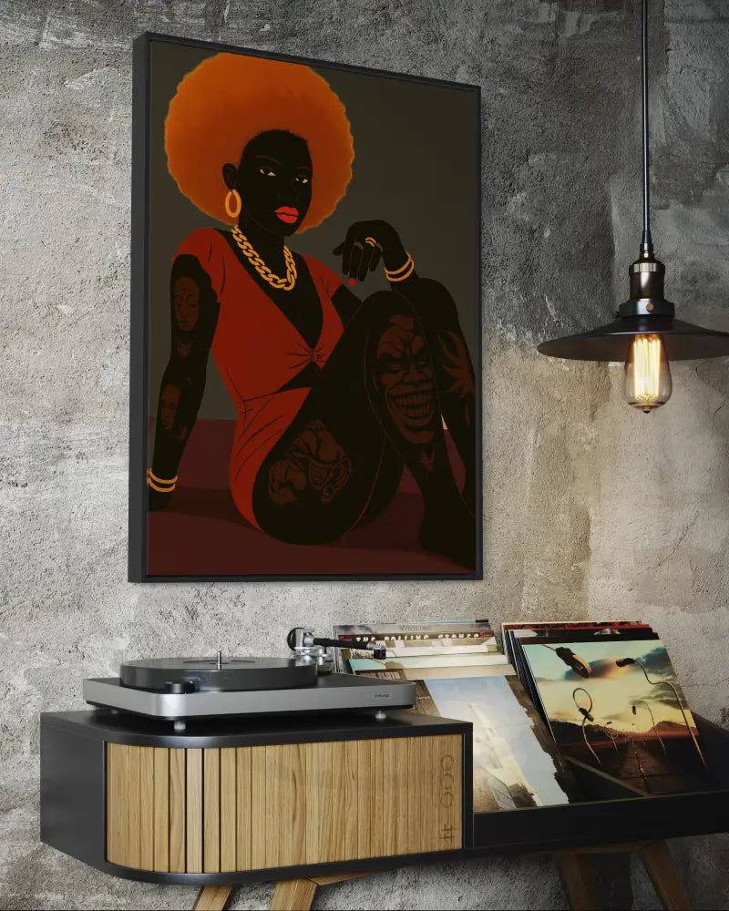 Contemporary Afrocentric tattoo artwork