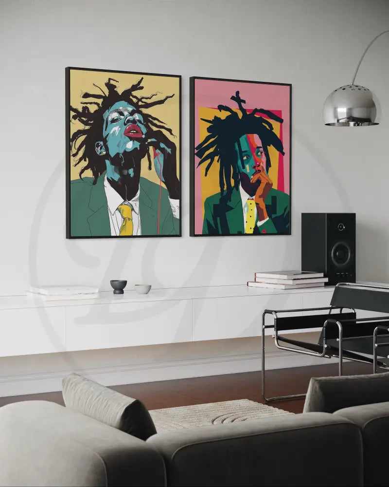 Artistic pop art digital prints for contemporary homes.