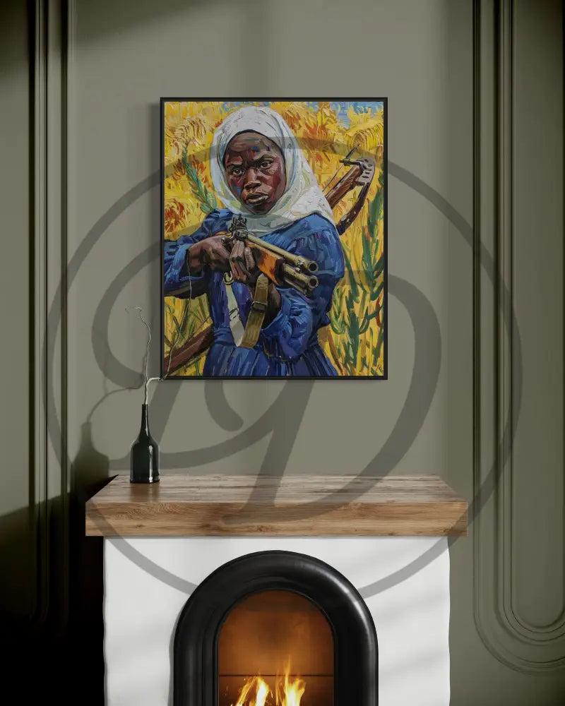 Empowering Black woman historical art print