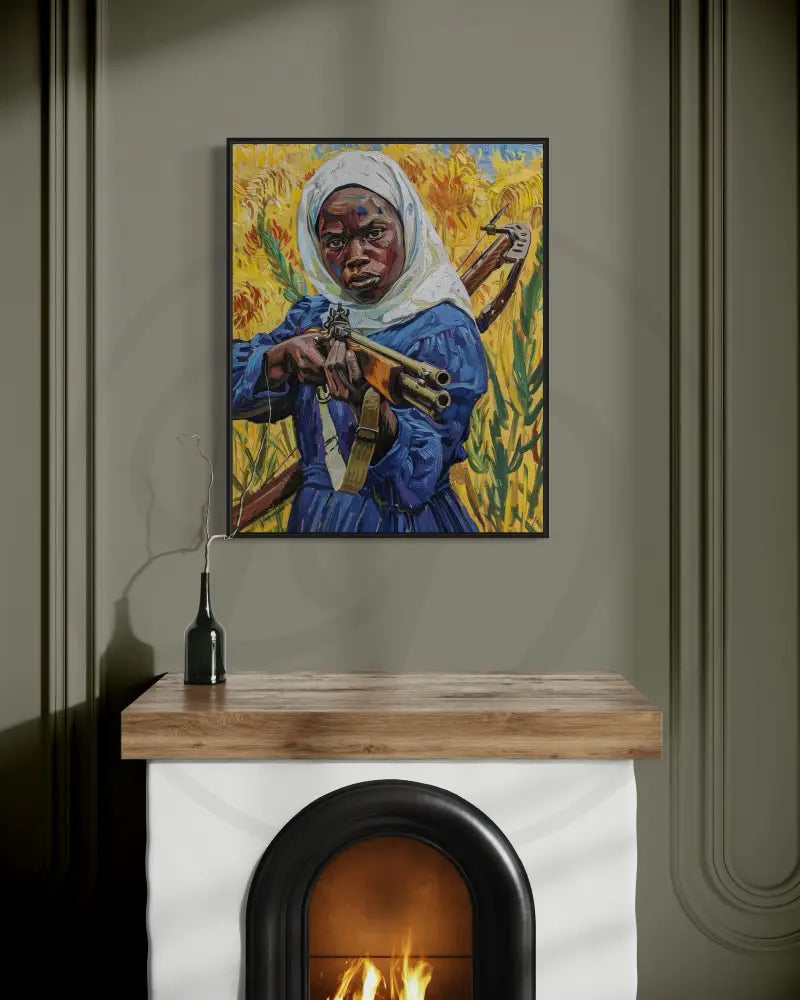 Empowering Black woman historical art print