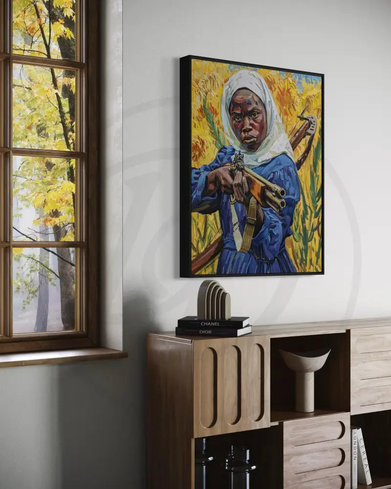 Afrocentric digital wall décor with cultural pride

