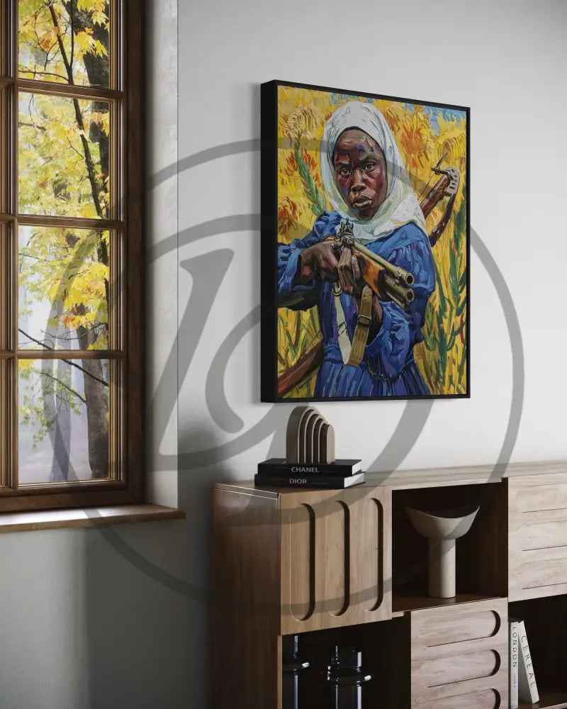 Afrocentric digital wall décor with cultural pride

