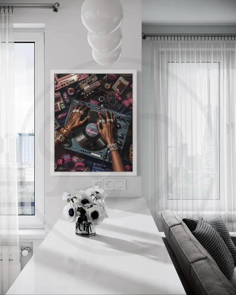 Printable urban music art for bold and stylish modern interiors.