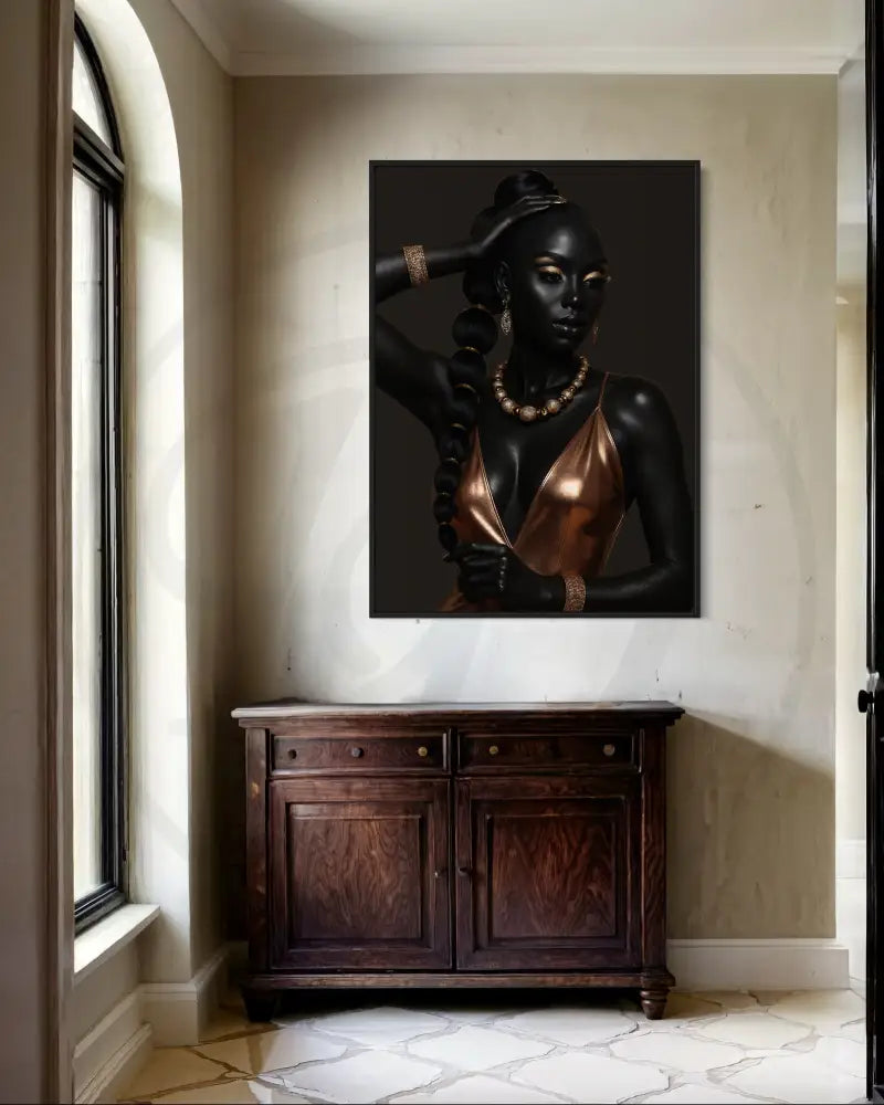 Sophisticated fashion-inspired wall print