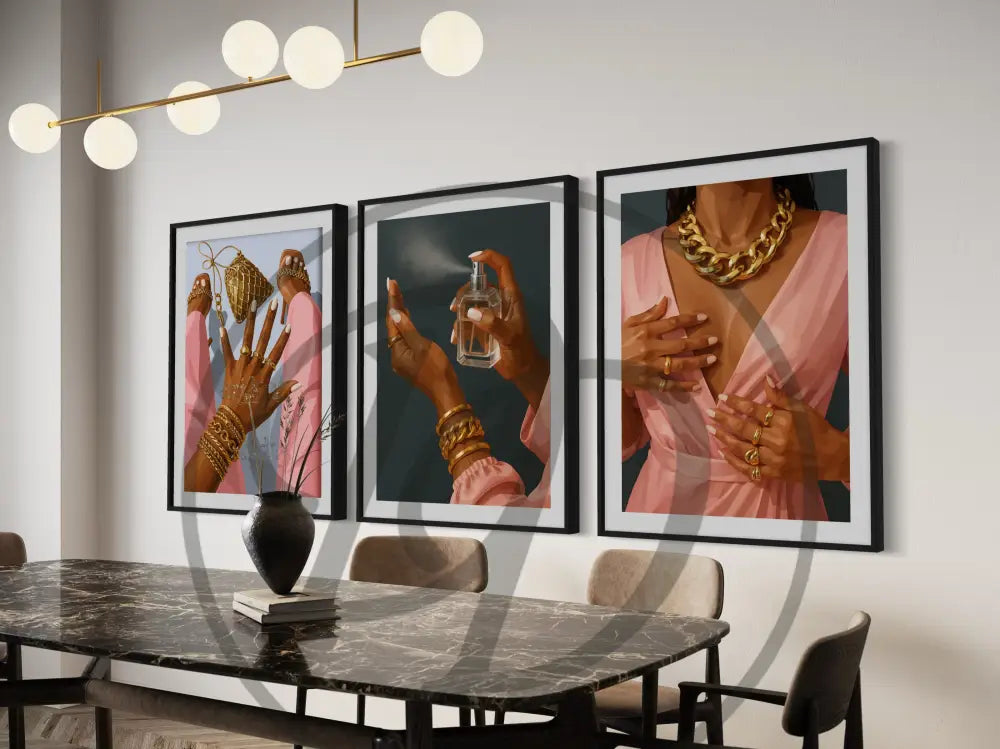 Cultural digital art set celebrating Black beauty and elegance