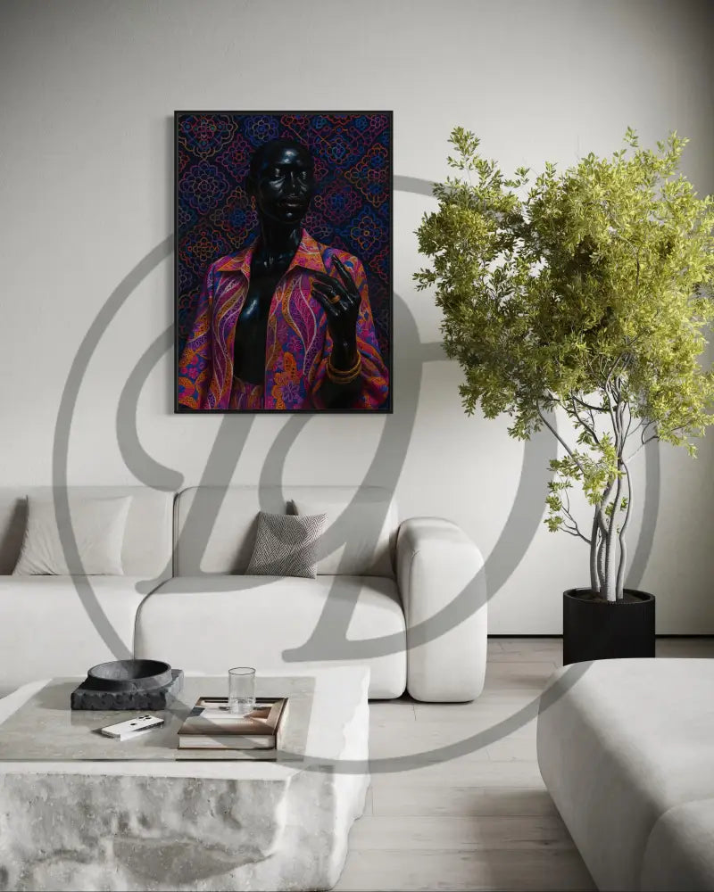 Elegant Afrocentric statement wall art


