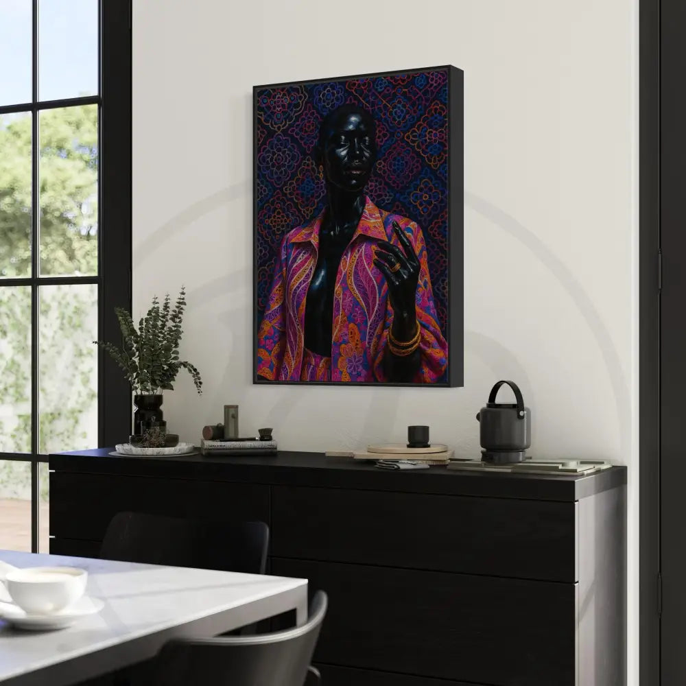 Bold colorful African inspired digital print


