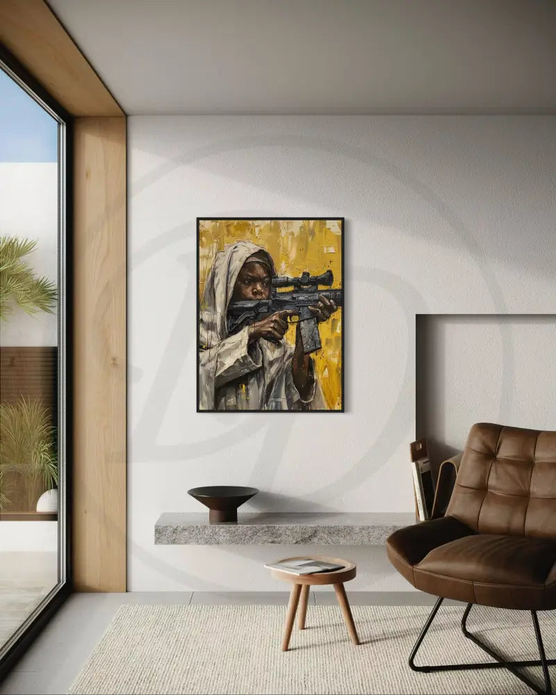 Afrocentric bold cultural statement wall art.
